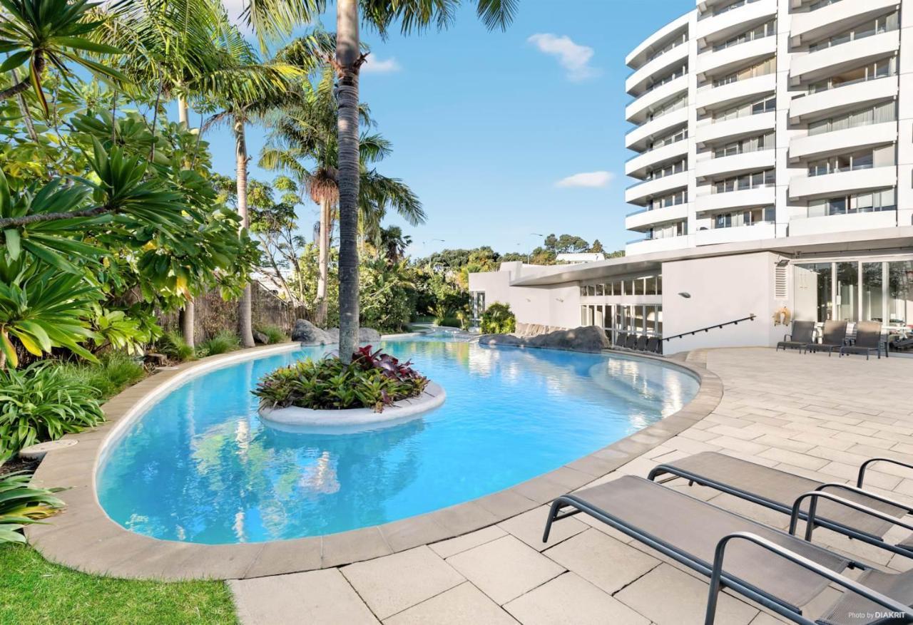 Le Mirage- Stylish, Central Apartment With Pools, Sauna, More Auckland Buitenkant foto